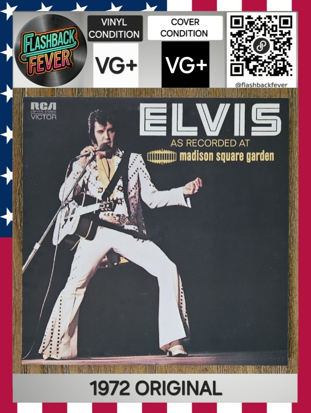 ELVIS PRESLEY•At Madison Square Garden•1972 Canada (#LSP-4776) RCA Victor